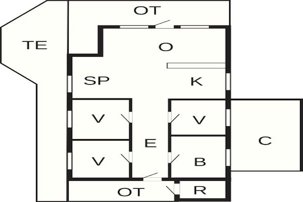 Foto van 6 persoons vakantie huis in Spøttrup-By Traum - Vakantiehuis in Spøttrup - FloorPlan