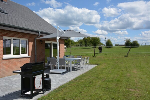 Foto van Moderne villa in Rochefort vlakbij de paarden - Vakantiehuis in Wavreille - TerraceBalcony