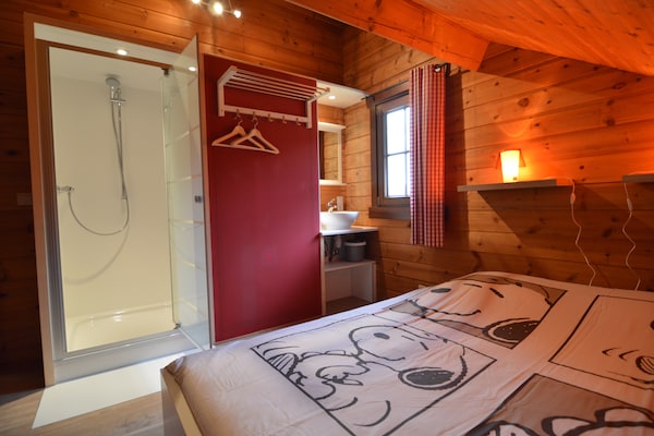 Foto van Chalet in Ardennen met Sauna & Tuin - Vakantiehuis in Waimes - BathRoom