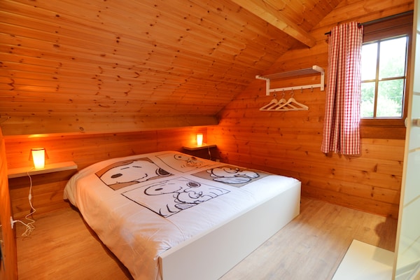Foto van Chalet in Ardennen met Sauna & Tuin - Vakantiehuis in Waimes - BedRoom