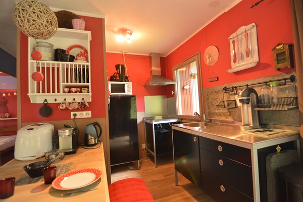 Foto van Chalet gelegen in een groene en rustige omgeving - Vakantiehuis in Houffalize - Kitchen