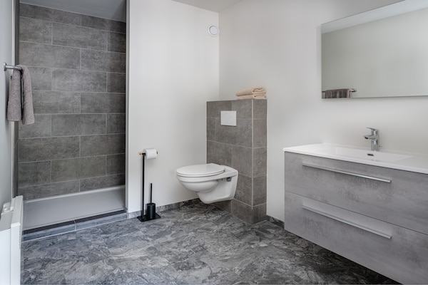 Foto van Villa op een steenworp afstand van het kasteel - Vakantiehuis in Bouillon - BathRoom