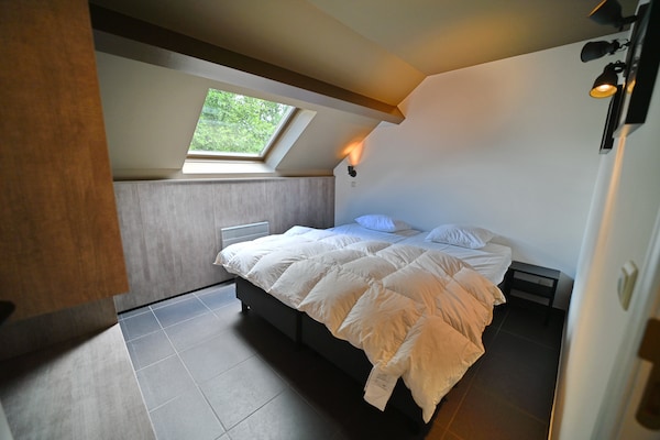 Foto van Appartement in België met Tuinterras - Vakantiehuis in Durbuy - BedRoom