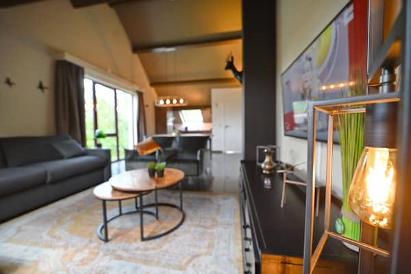 Foto van Appartement in België met Tuinterras - Vakantiehuis in Durbuy - LivingRoom